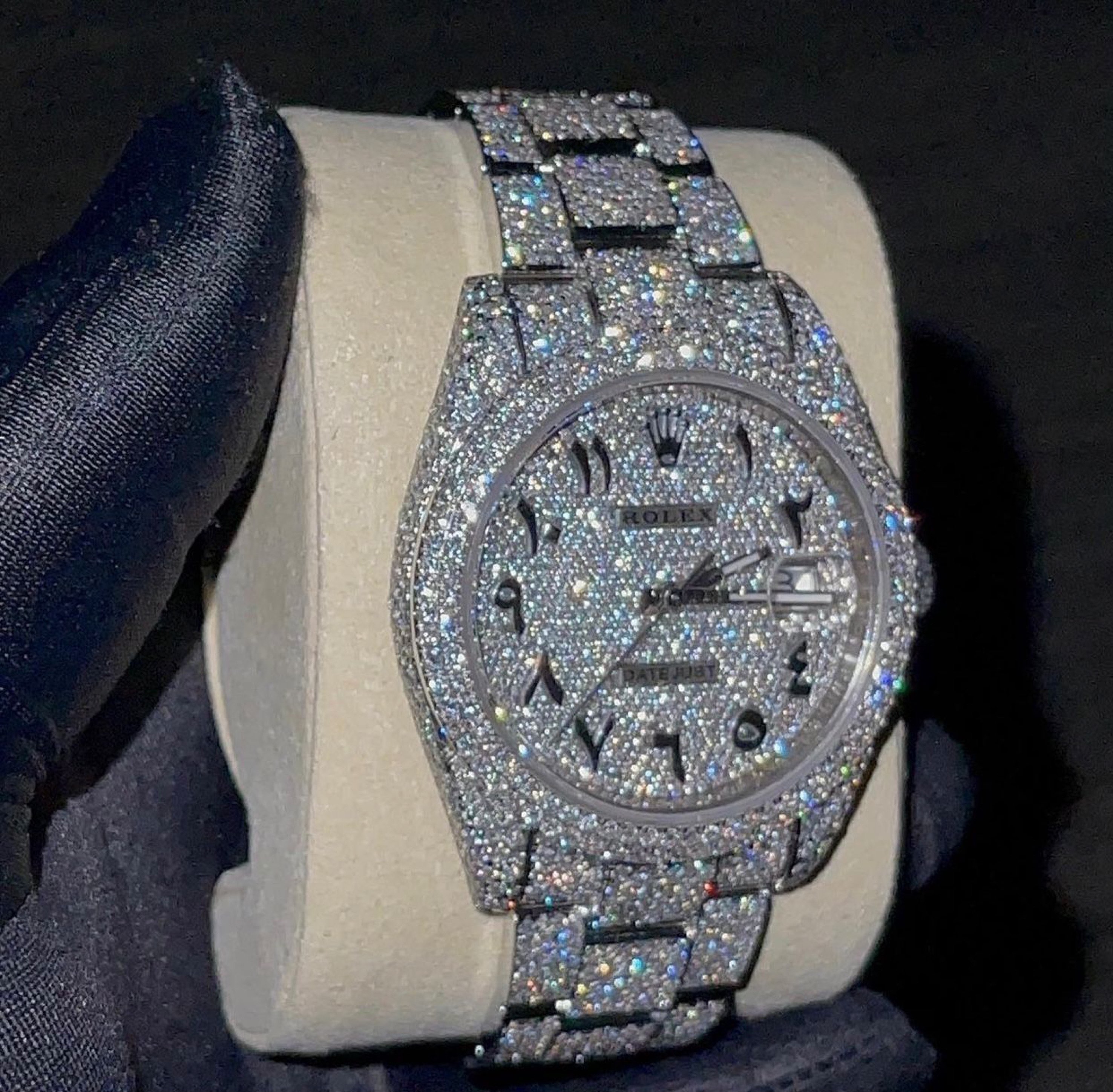 Moissanite Rolex Date Just