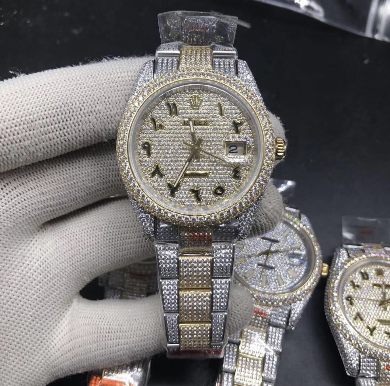 Cz Rolex Date Just Arab Dial Oyster